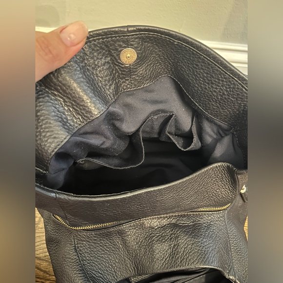 RARE Vintage Coach Phoebe madison navy blue Shoulder Bag In Pebble Leather - Picture 9 of 12